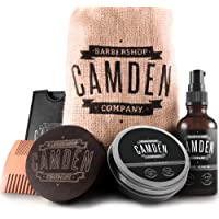 Kit para el cuidado de la barba ● 100% natural ● Hecho en Europa ● Incluye aceite- bálsamo- cepillo y peine para barba…